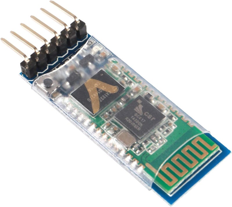 DORHEA 5PCS HC-05 Wireless Bluetooth Receiver RF Serial Transceiver Module Master Slave Integrated Bluetooth Module 6 Pin Wireless Serial Port Communication BT Module - Image 4